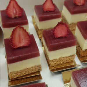Mini bavarois vanille fraise