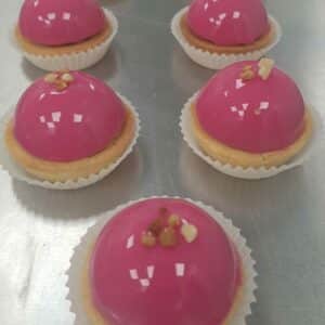 Mini dome bavaroise framboise