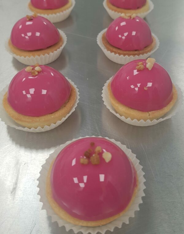 Mini dome bavaroise framboise