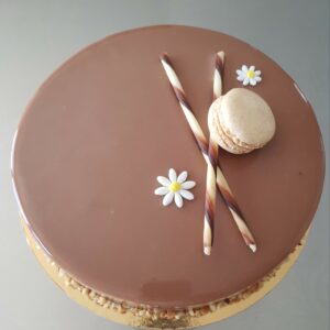 ENTREMETS VANILLE PRALINÉ