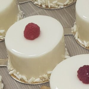 ENTREMETS CHOCOLAT BLANC FRAMBOISE